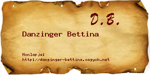 Danzinger Bettina névjegykártya
