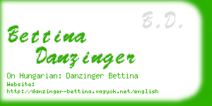 bettina danzinger business card